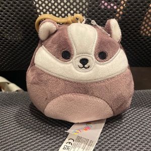 Squishmallow clip Mita the Honey Badger NWT